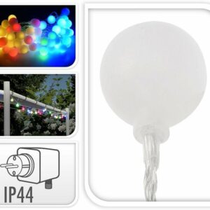 LED Multicolour Feestverlichting Prikkabel, 80 Lampen, 16 Meter, IP44