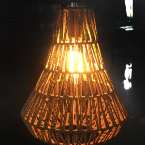 Jute Touw Hanglamp, Handgemaakt, Naturel, â26 cm