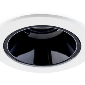 LED Inbouwspot 5W Dimbaar, Kantelbaar, Wit/Zwart, Rond, Ã64mm, Warm Wit