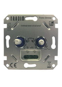 Tradim Duo LED Dimmer 230V, Tronic, Fase afsnijding, 2 X 3W-100W