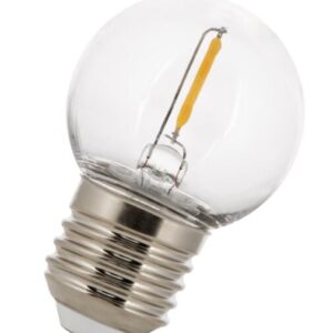 E27 LED Filament Kogellamp G40 1W Extra Warm Wit