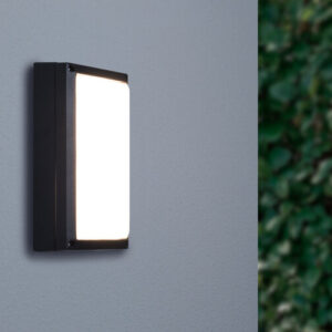 LED Wandlamp met Sensor 8W, Rechthoekig, Waterdicht, Warm Wit