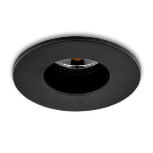 Inbouwspot LED 3W, Zwart, Rond, Ã41mm, Dimbaar, Warm Wit, 12V