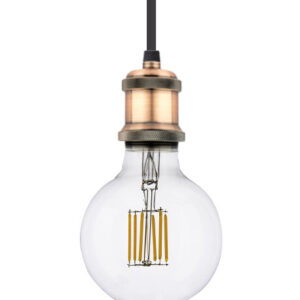 Vintage Hanglamp Fitting E27, Brons