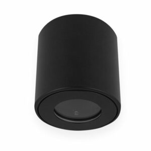 Opbouwspot Rond, Vast, Waterdicht IP44, GU10 Fitting, Mat Zwart