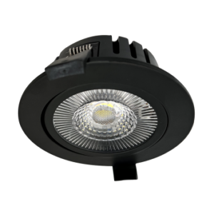 LED Inbouwspot 10W, Zwart, Rond, 30D, Warm Wit, Waterdicht IP65
