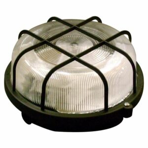 Bulleye Plafond-/ Wandarmatuur voor Buiten, Zwart, Waterdicht IP44, E27 Fitting