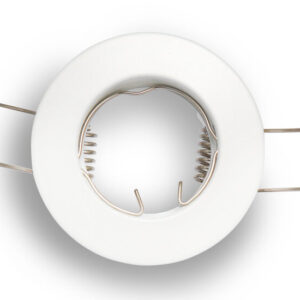 Inbouwspot, MR11 (35 mm), Rond, Aluminium, Mat Wit