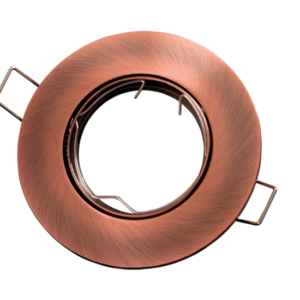 Inbouwspot, Rond, Kantelbaar, Aluminium, Brons