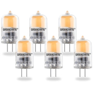 G4 LED Lamp 2W COB Warm Wit Dimbaar 6-Pack