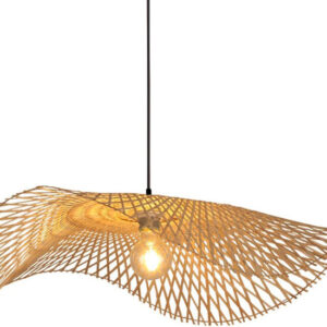 Bamboe Hanglamp XL, Handgemaakt, Naturel, â100 cm