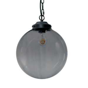 Metz Smoke Glazen Design Hanglamp, â30x32cm, Zwart