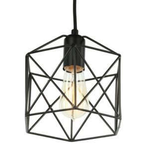Diamond Star Industrieel Draad Design Hanglamp Zwart