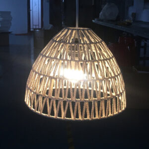 Jute Touw Hanglamp, Handgemaakt, Naturel, â33 cm