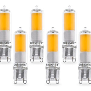 G9 LED Lamp 2W COB Warm Wit 6-Pack