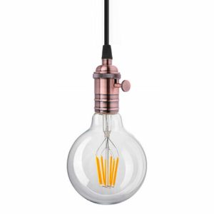 Vintage Hanglamp Fitting E27, Brons