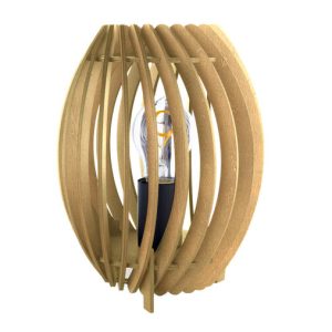 Houten Tafellamp, E27 Fitting, â 215 x 250 mm, Hout