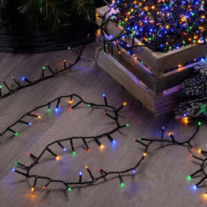 LED Kerstverlichting, 10 Meter, 100 Lampjes, IP44, RGB Multicolor