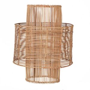 Rotan / Rieten Hanglamp, Handgemaakt, Naturel, â35 cm