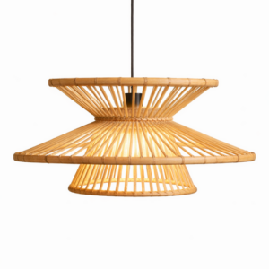 Bamboe Hanglamp, Handgemaakt, Naturel, â60 cm