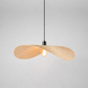 Bamboe Hanglamp, Handgemaakt, Naturel, 75x50 cm